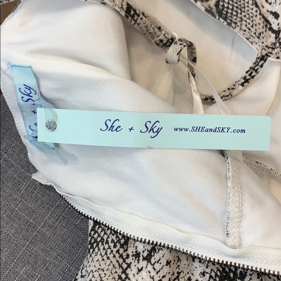 She & Sky Snake Print Dress - Picture 6 of 6